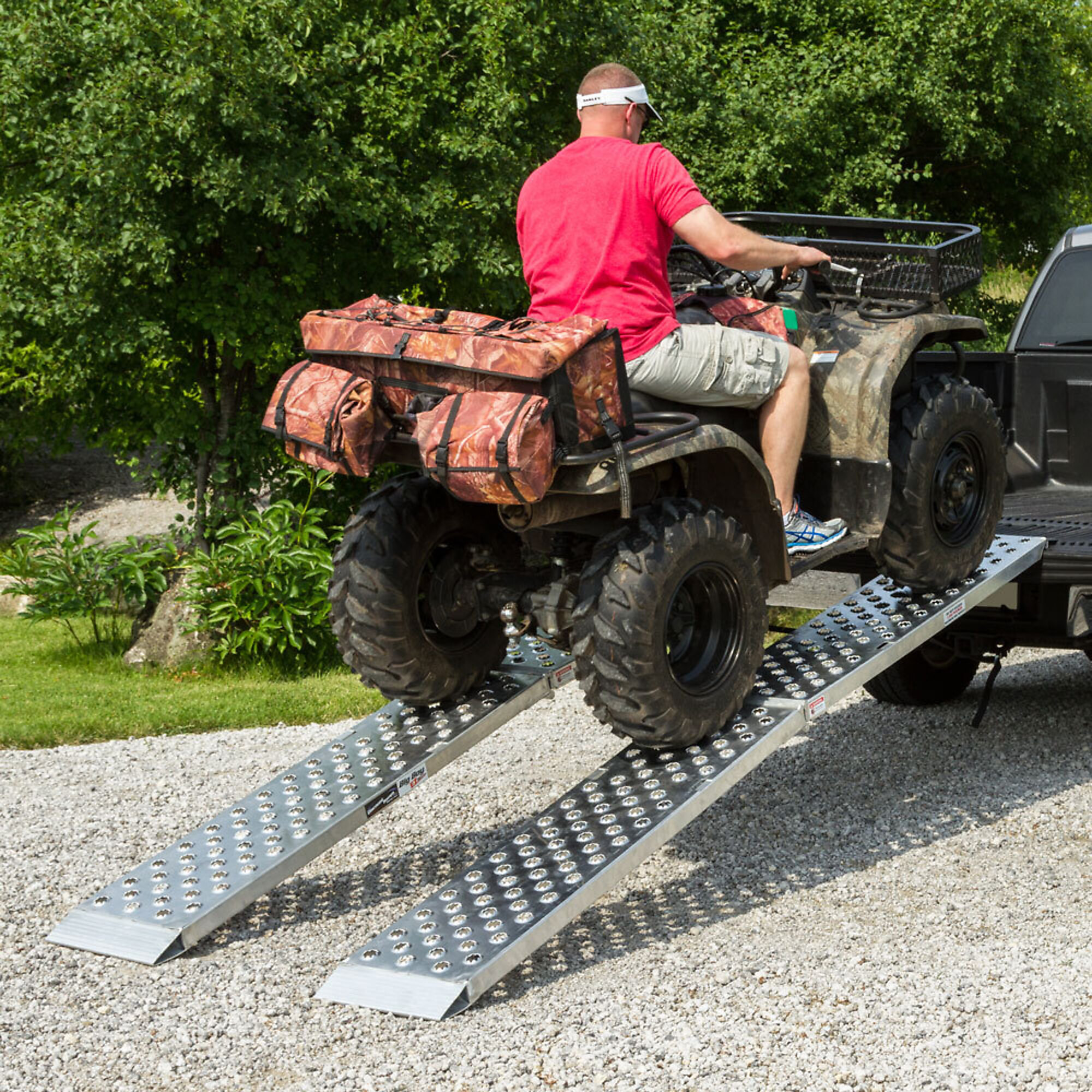 Black Widow Big Boy EZ Rizer Dual Runner Ramps, 9ft. x 14in., Model# MF2-10814-EZ